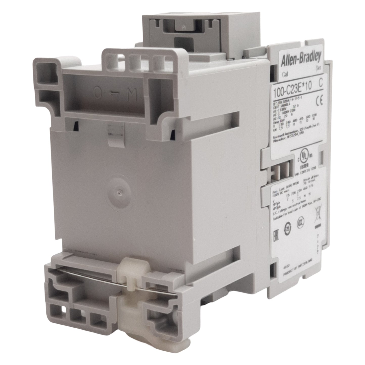 Used Allen Bradley 100-C23EJ10 Contactor 3-Pole + 1N.O., 23A 600VAC, 24VDC Coil