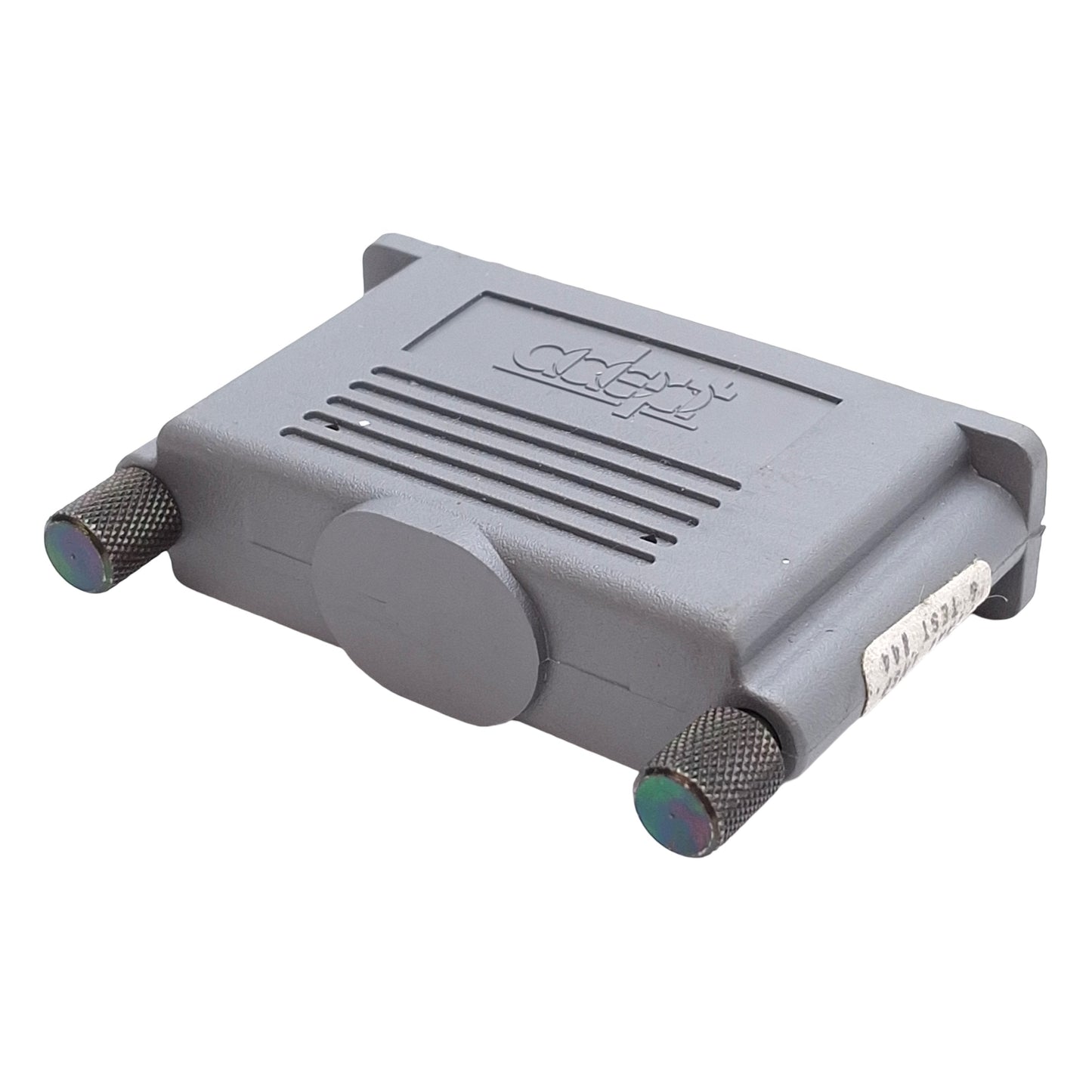 Used Adept Technology I/O E-STOP/D-MAN 4-Pin Jumper Dongle, DB50 Male Profile, Gray