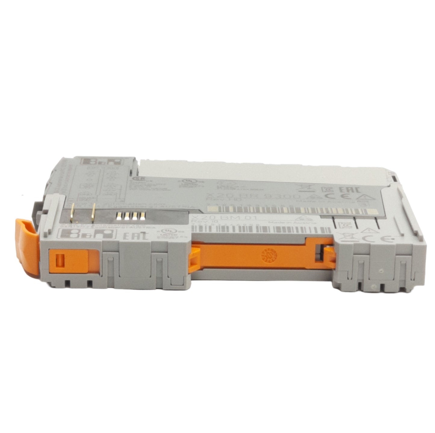 Used B&R Automation X20BR9300 X2X Link Bus Receiver 24VDC 0.7 Amp w/ X20BM01 Module