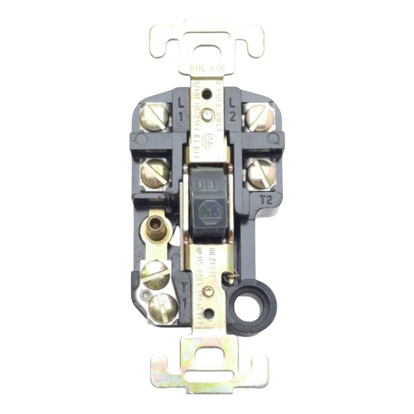 New Allen Bradley 600-TOX5 Manual Motor Starter Switch, 2-Pole, 277VAC 1PH 1HP