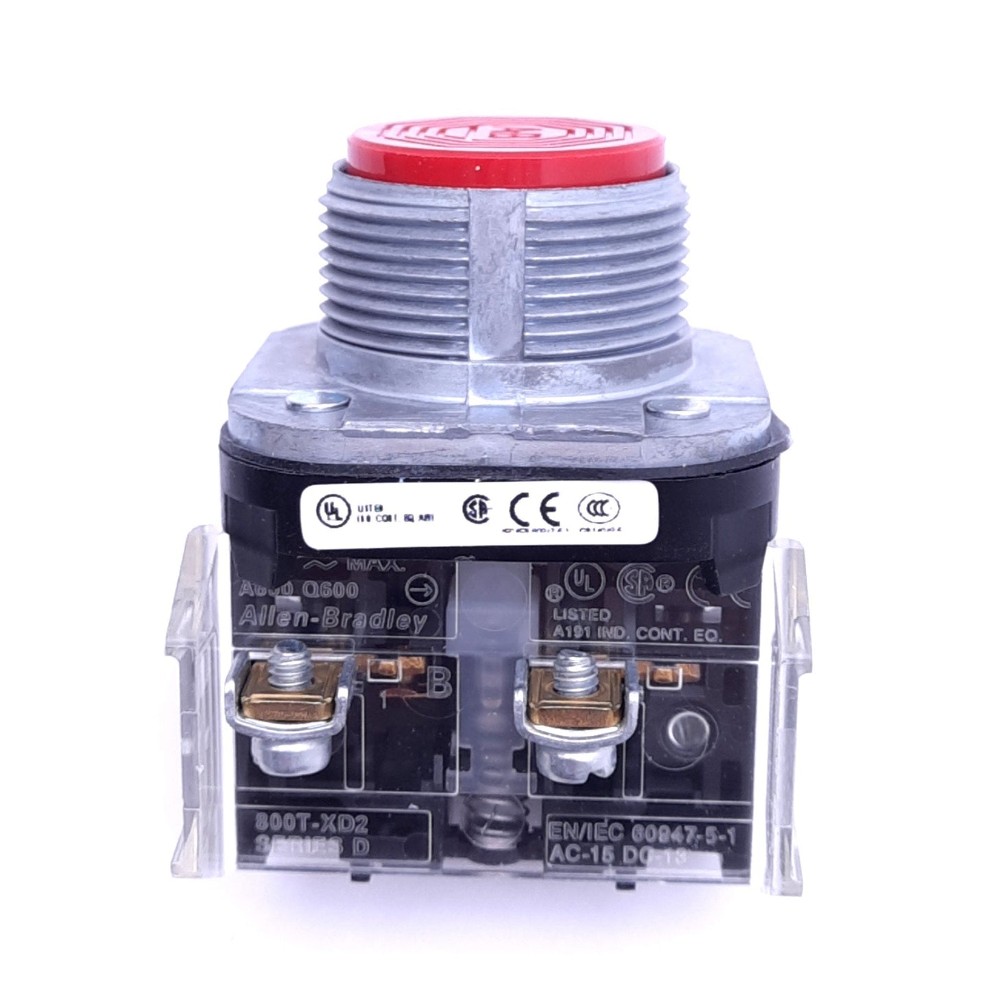New Allen Bradley 800T-A6D2 Flush Push Button Switch, ø30mm, 1NC, 600VAC 10A