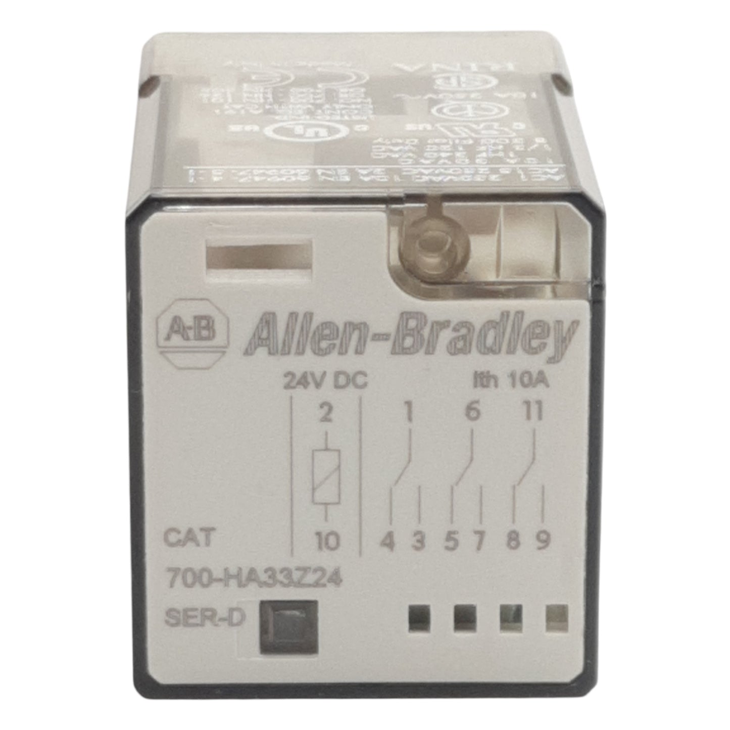 New Allen Bradley 700-HA33Z24 Ice Cube Relay, 3PDT, 10A 250VAC 30VAC, 24VDC Coil