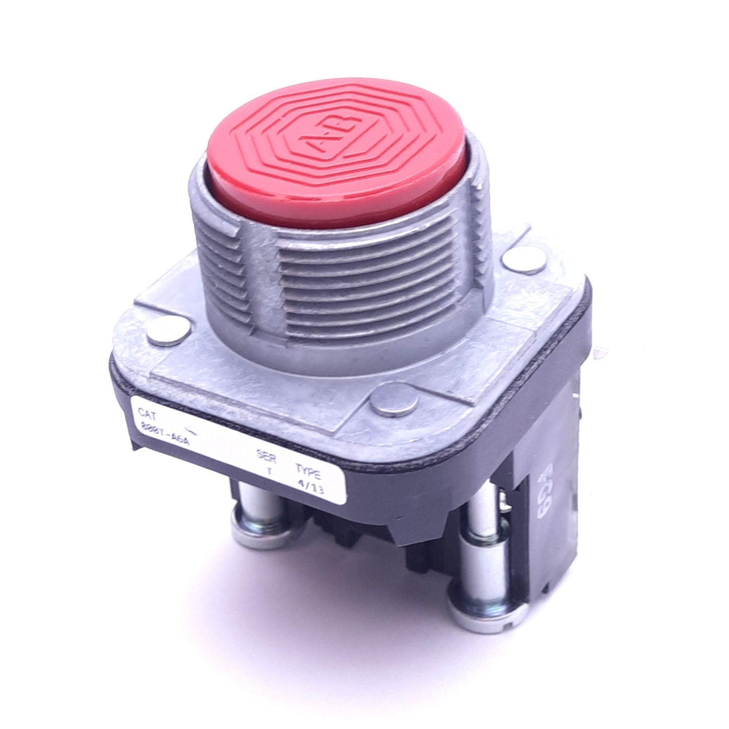 New Allen Bradley 800T-A6A Flush Momentary Pushbutton, ø30mm, 1NO 1NC, 600VAC 10A