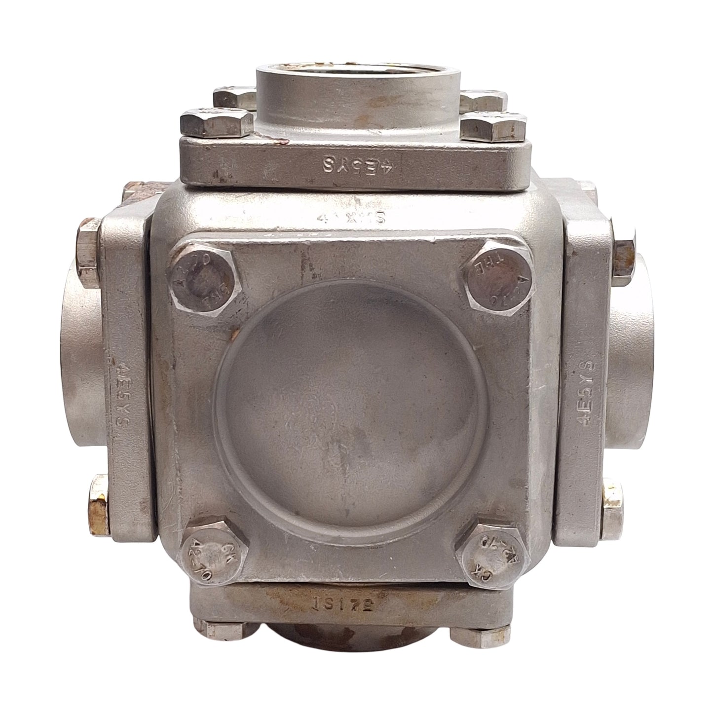 Used A-T Controls 33-TX-150 Multi-Port 33 Series Ball Valve, 800psi Max, 1-1/2" NPT