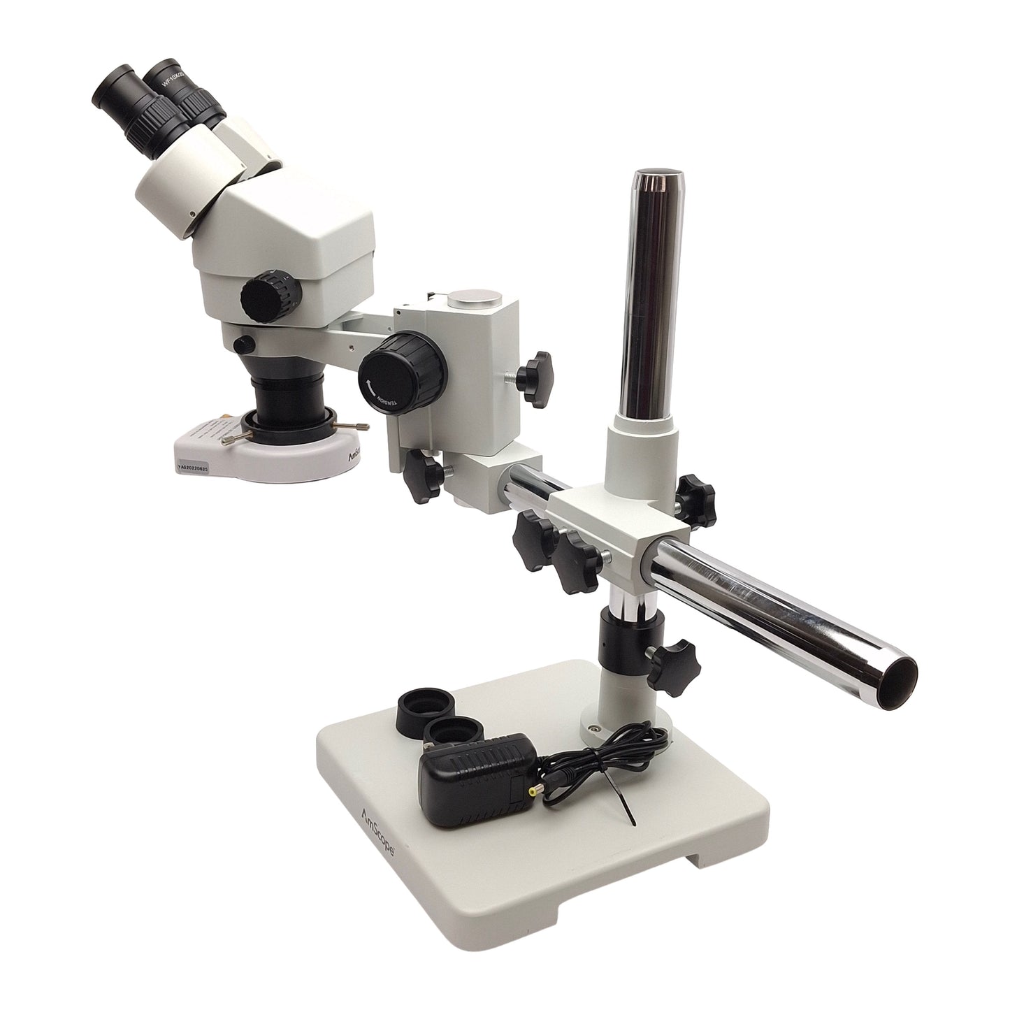 Used AmScope SM-1B Binocular Stereo Microscope w/ Ring Light, 7X-45X, 0.5X Barlow