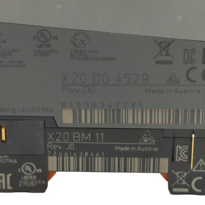 Used B&R X20D04529 Digital Output Module 4-CO, 4A 30VDC / 2A 115VAC Contact Rating