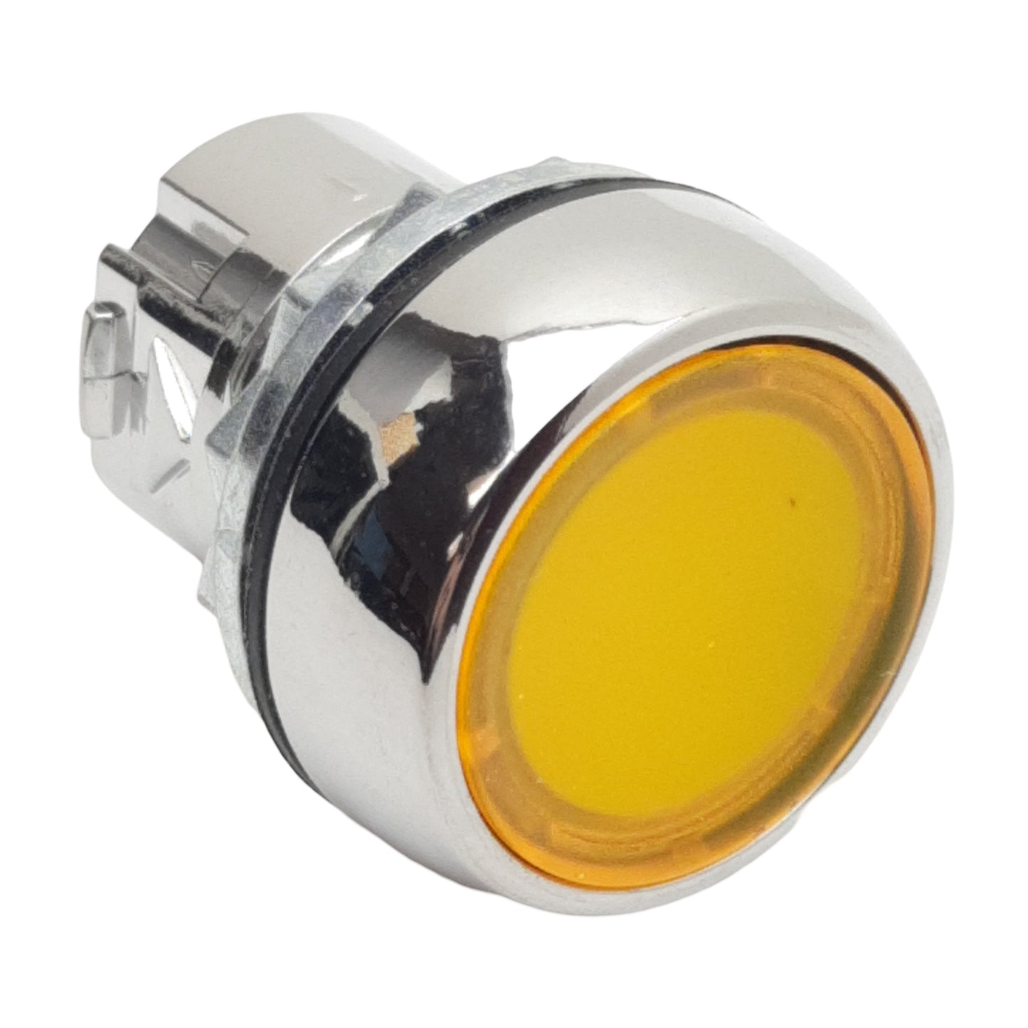 New Lot of 2 Allen Bradley 800FM-LF5 Flush Push Button, ø22.5mm, Illuminated Yellow