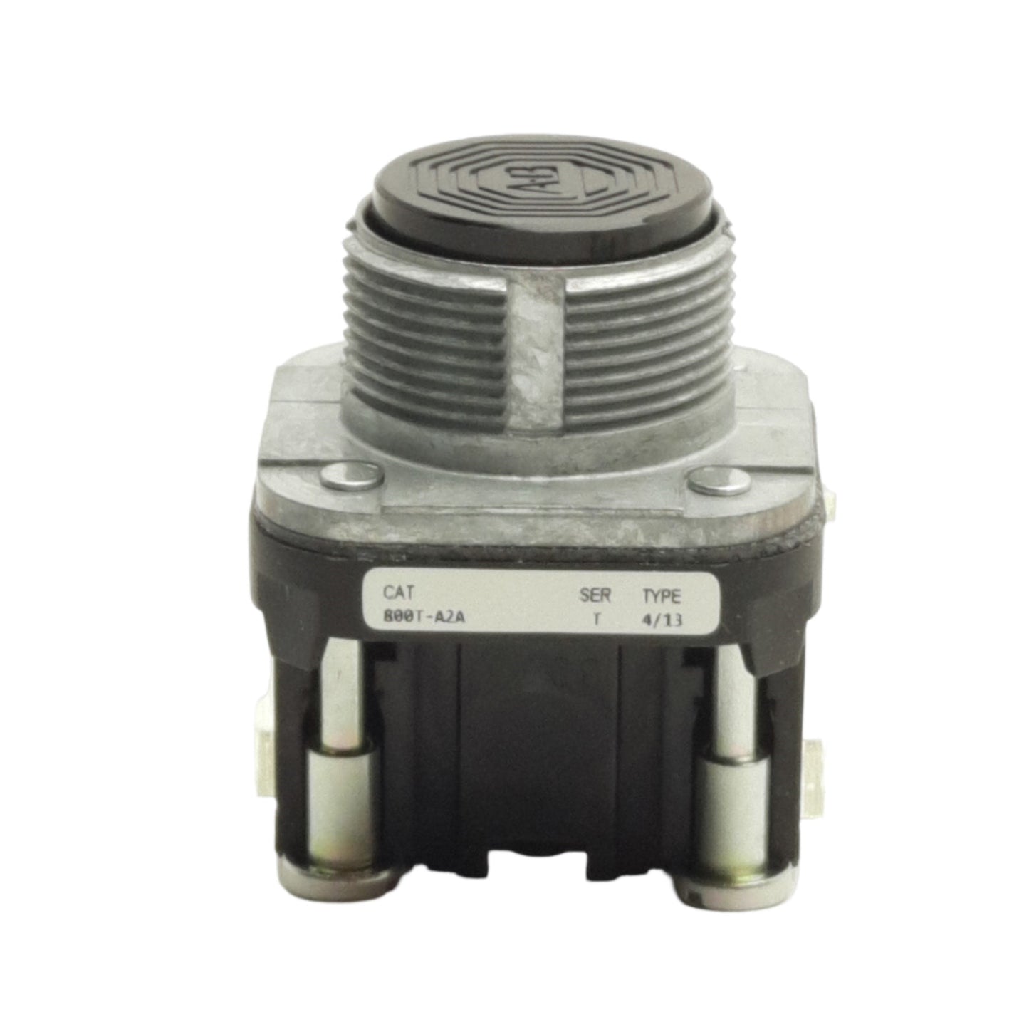 New Allen Bradley 800T-A2A Momentary Pushbutton Switch, Flush, Black, 30mm 1NO-1NC