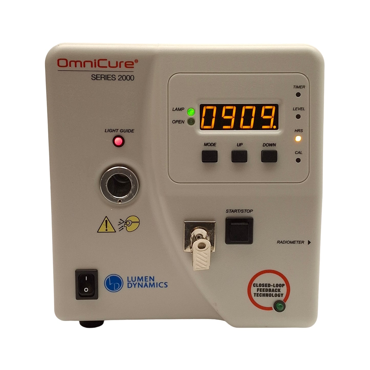Used LDGI S2000-XLA OmniCure UV Curing System, 320-500nm, 40W/cm², 120-240VAC, 909hrs