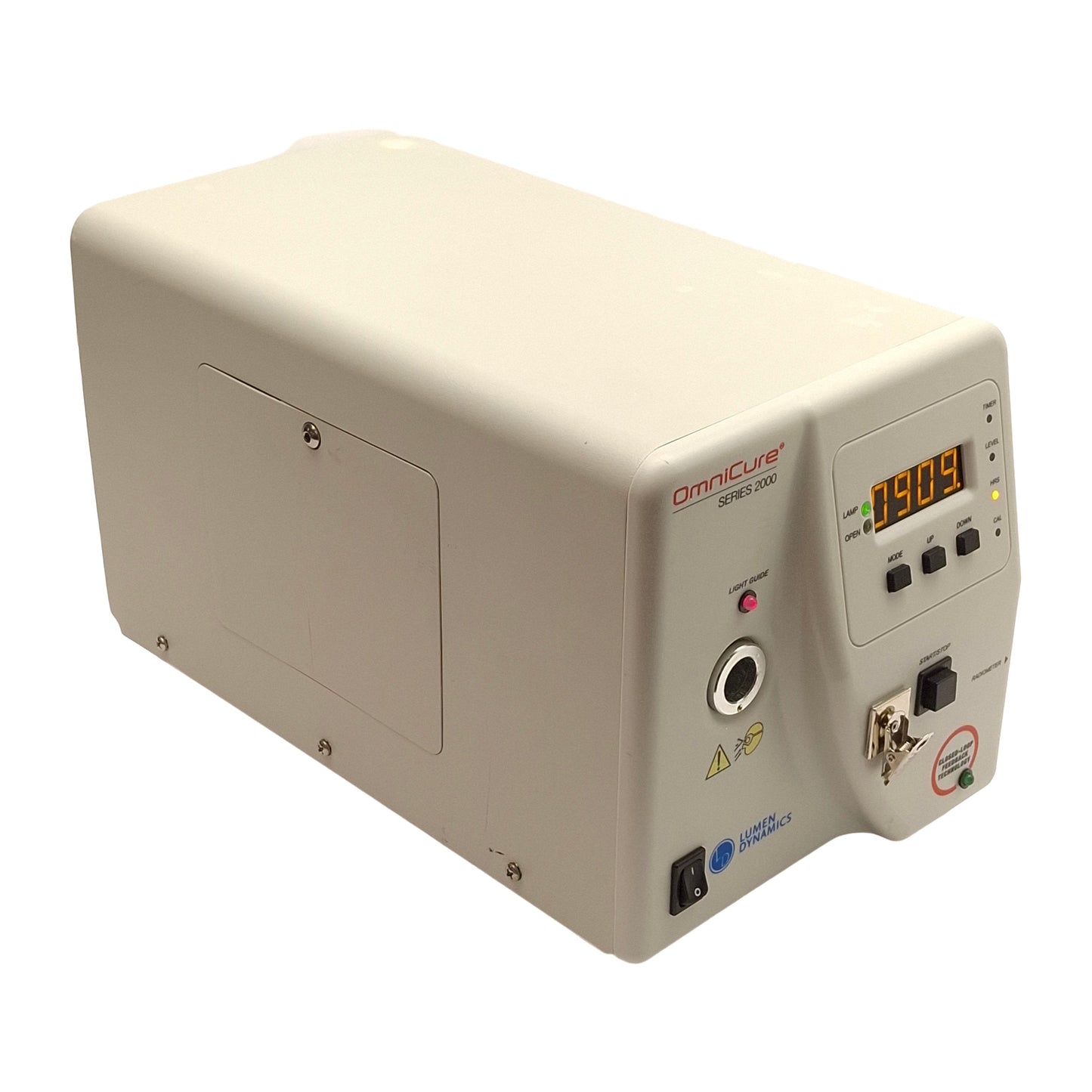 Used LDGI S2000-XLA OmniCure UV Curing System, 320-500nm, 40W/cm², 120-240VAC, 909hrs