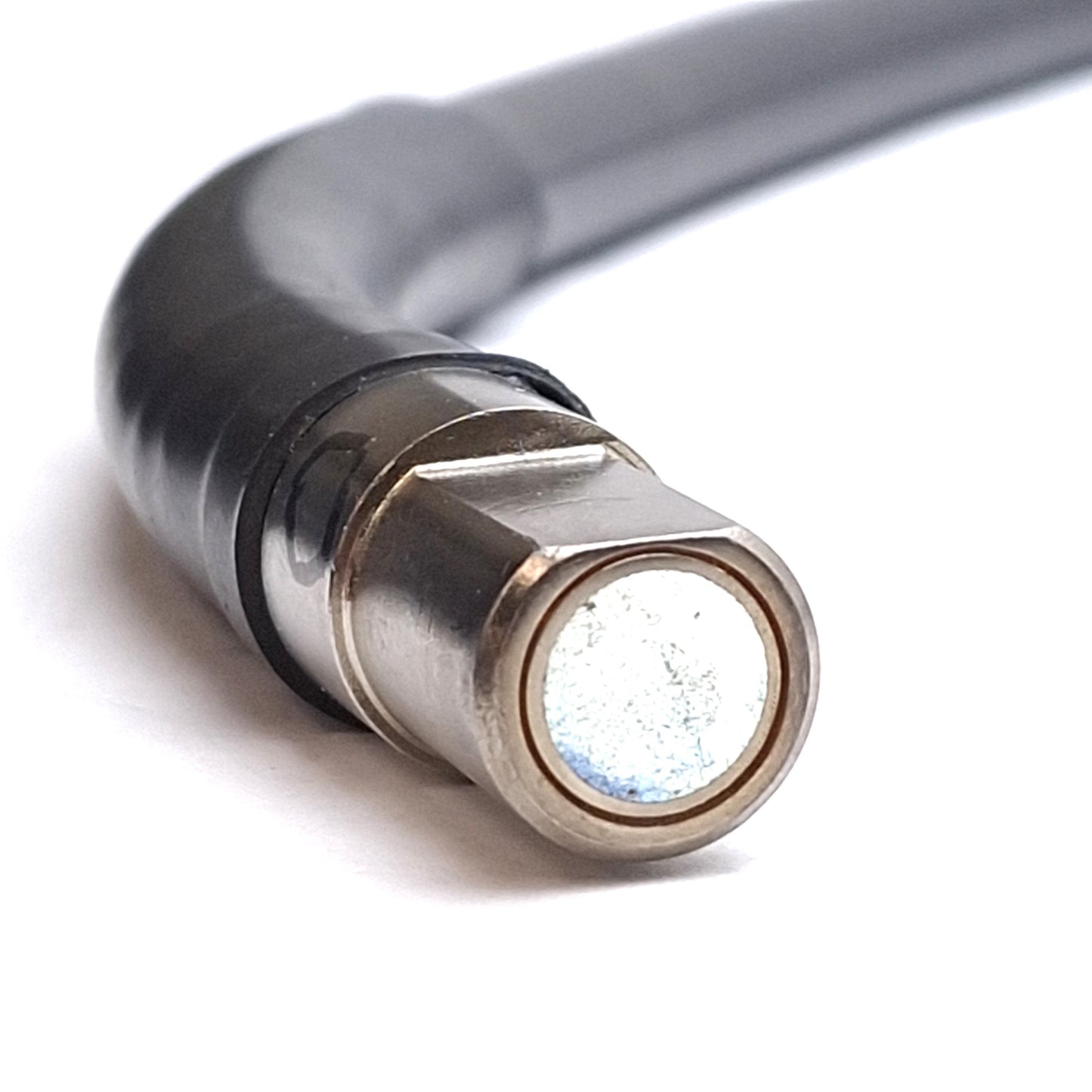 Used Fiber Optic Ring Light Guide, ø2in ID, ø1/2in OD Input, ø8mm Bundle, 4ft Long
