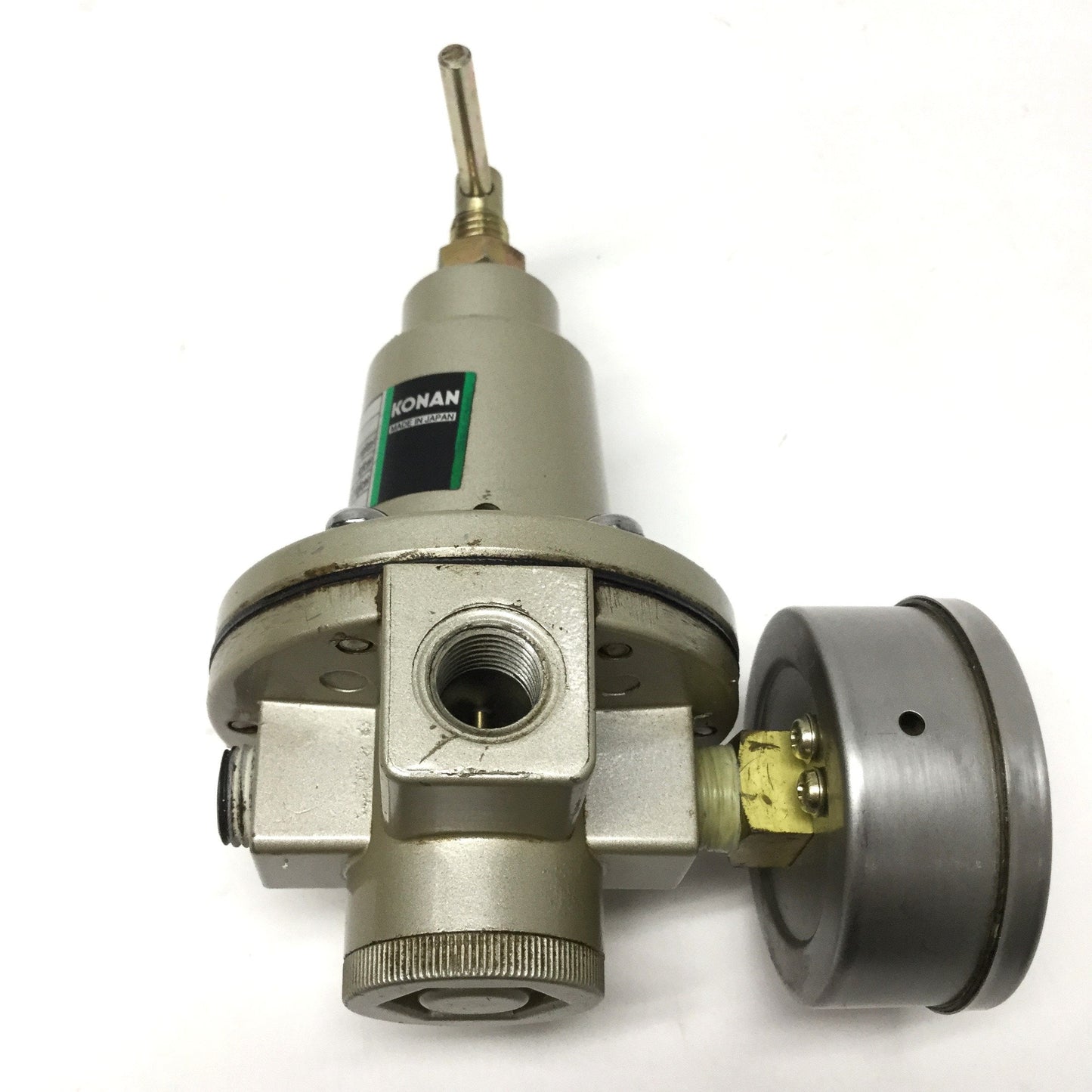 Used Konan RV2-03-8A Air Pressure Regulator 1MPa Supply, 0.05-0.7MPa, Rc 1/4 Ports