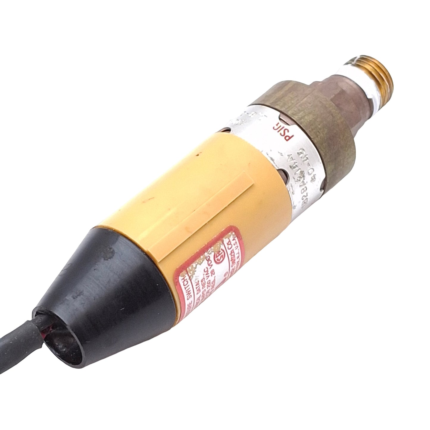Used ASCO JB28A214A Pressure Switch, 125/250VAC, 40-45PSI, 1/4in NPT, 18in Lead