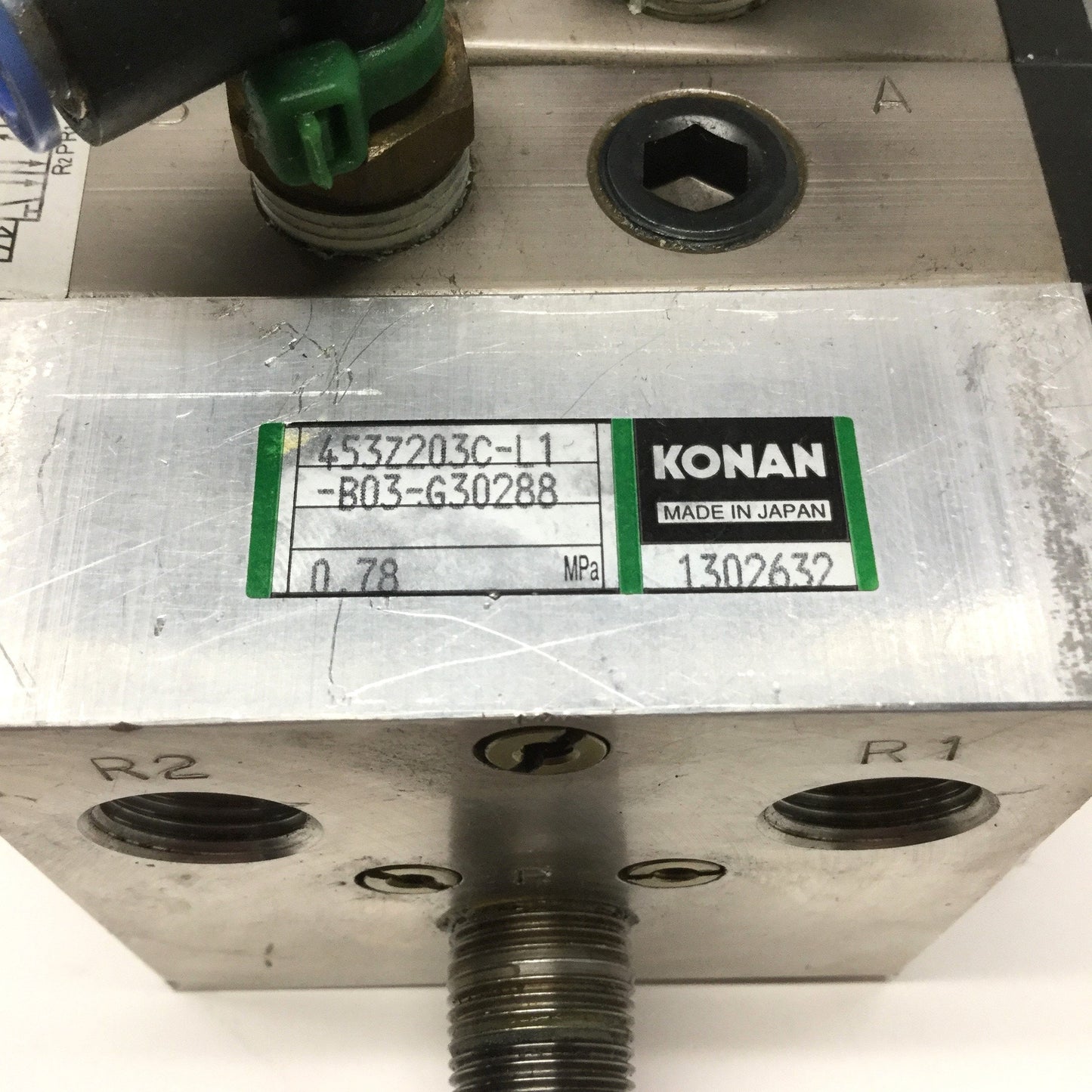 Used Konan 453Z203C-L1-B03 MAGSTAR 3-Valve Bank from Kitamura Mycenter CNC 100/110VAC