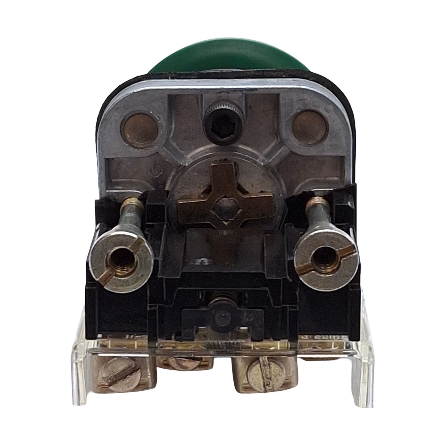 Used Allen Bradley 800T-D1A1 Green Momentary Mushroom Head Pushbutton 1NC+1NO 600VAC