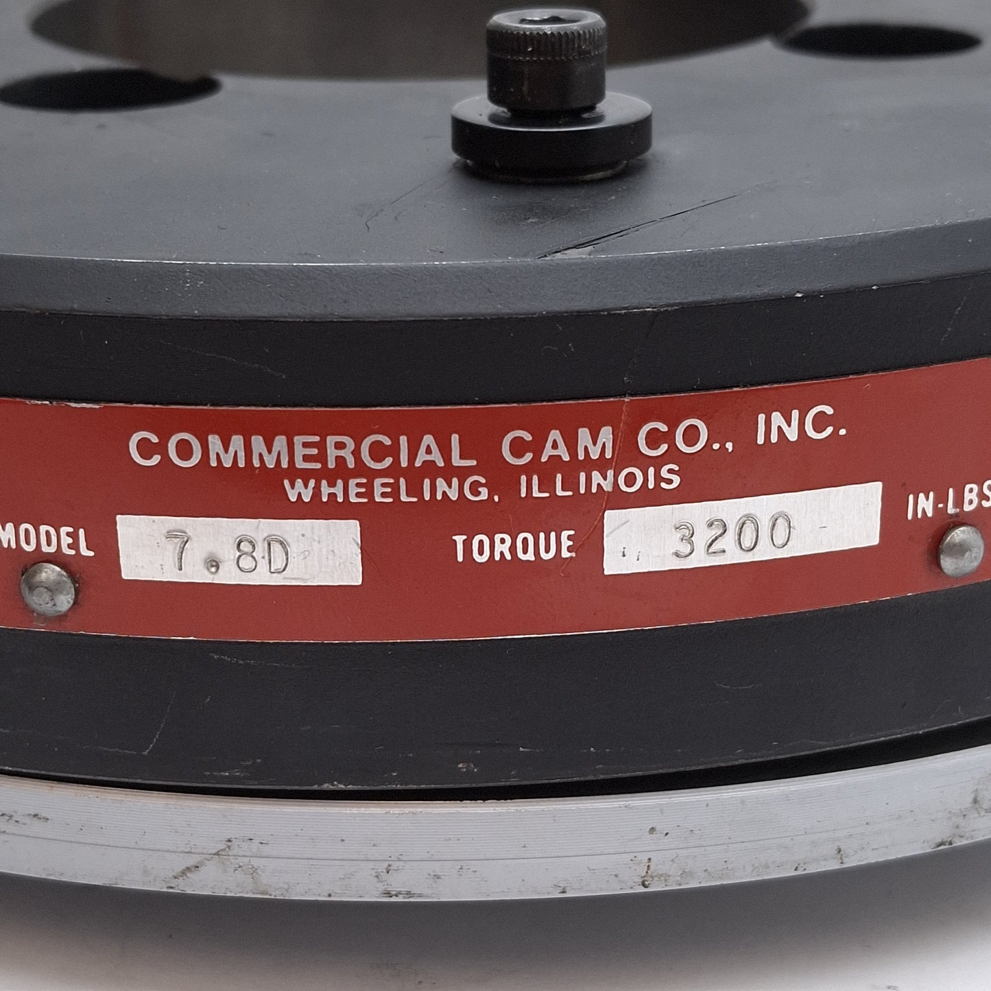 Used Camco 7.8D Output Overload Index Drive Clutch, 3200in-lb, ø3.41in ID, ø8.5in OD