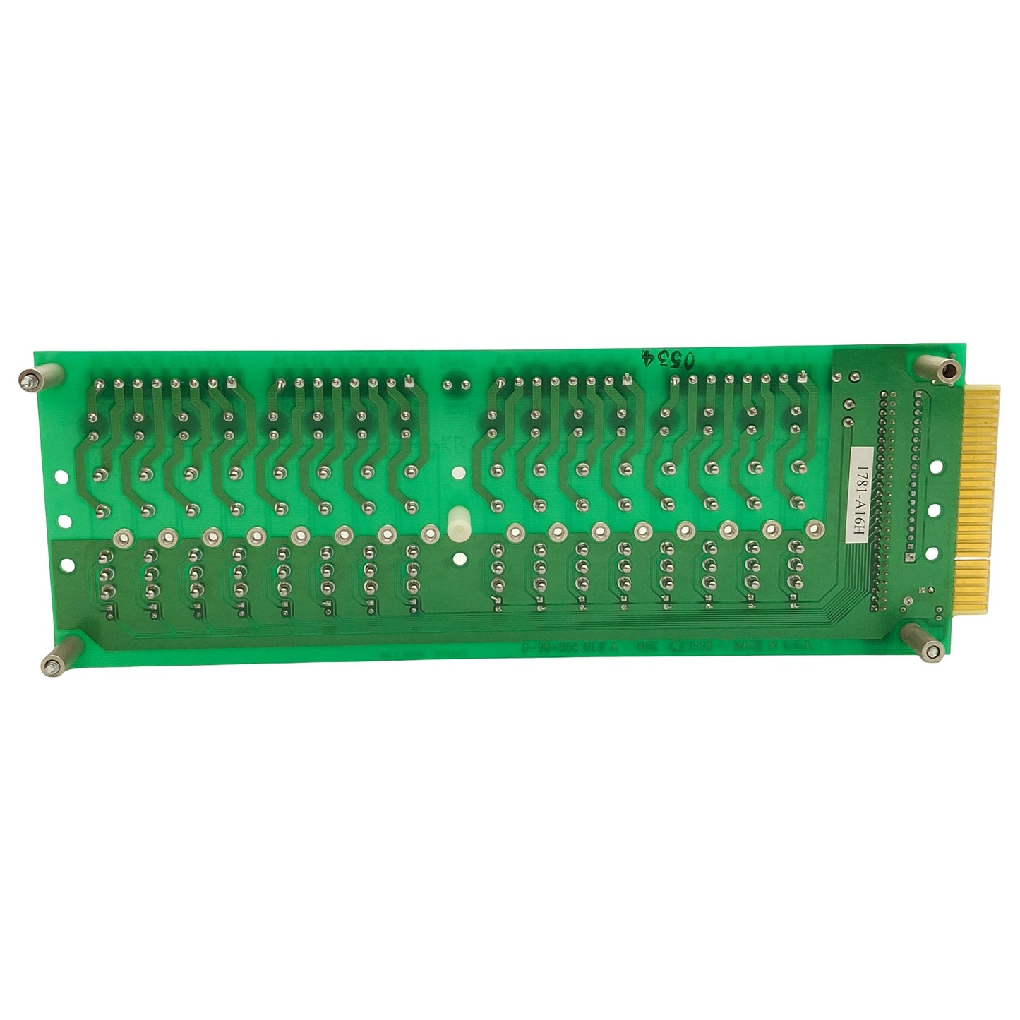 Used WRC 1781-A16H Discrete I/O Relay Mounting Board 16-Channel Slim/Mini, 50-Pin IDC