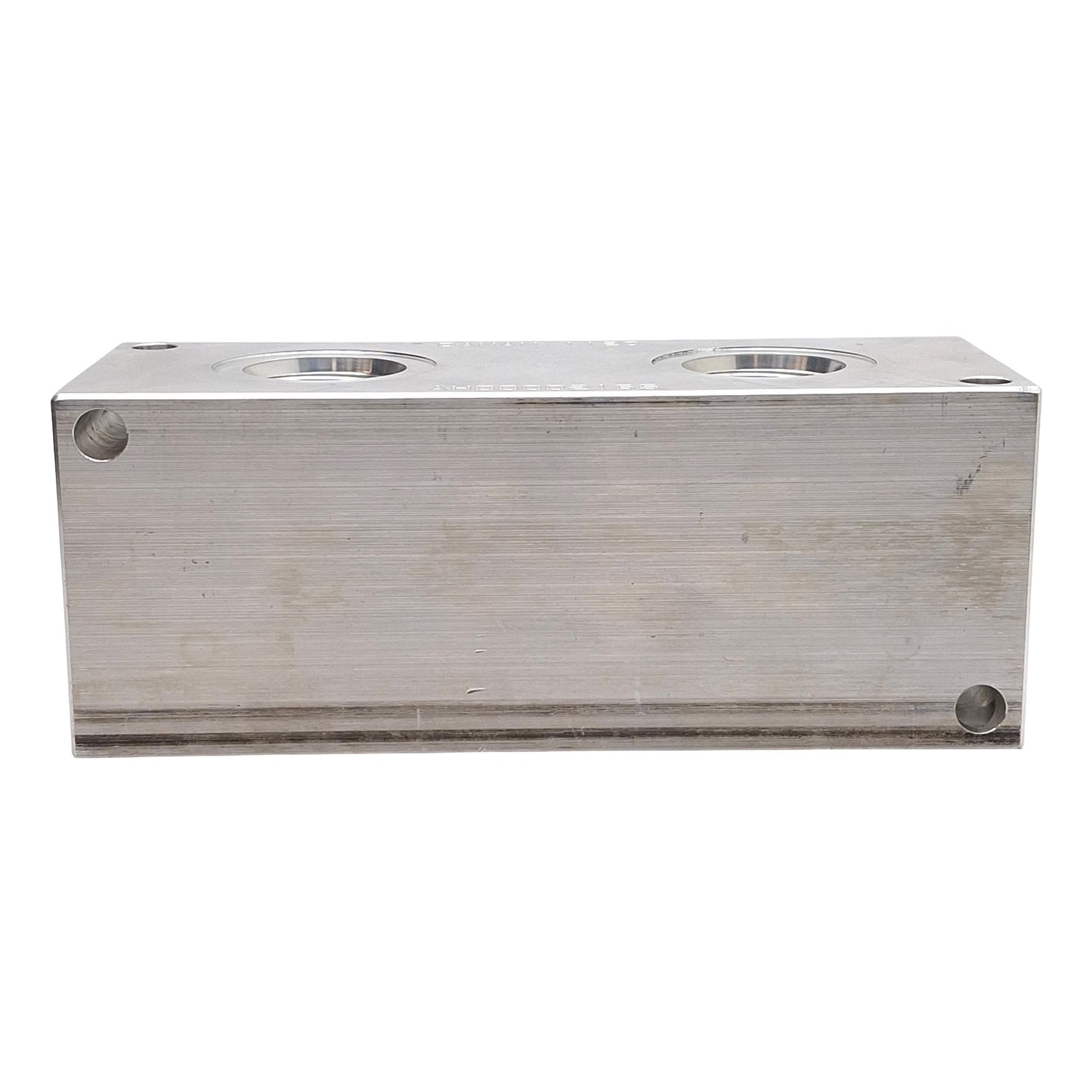 Used Daman AH0000216S Header Block, 2-Station, 3000PSI, 1-1/4in & 1in SAE Ports