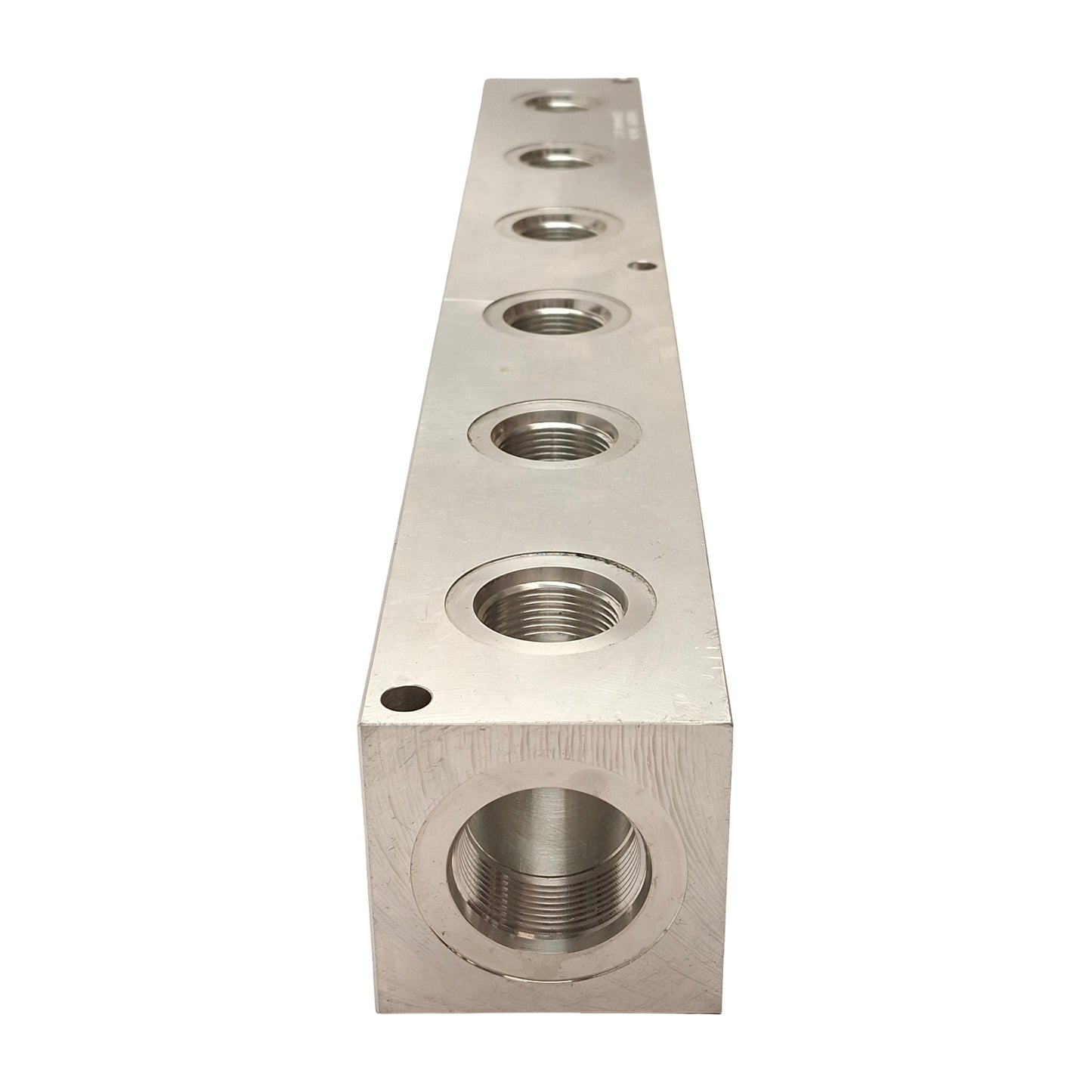 Used Daman AH0000616S Header Block, 6-Station, 3000PSI, 1-1/4in & 1in SAE Ports