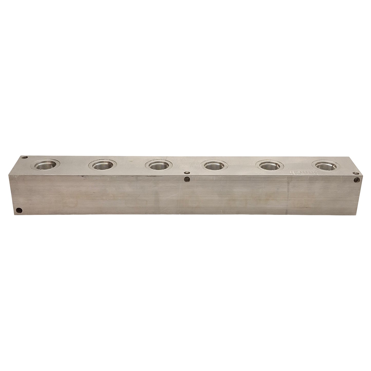 Used Daman AH0000616S Header Block, 6-Station, 3000PSI, 1-1/4in & 1in SAE Ports