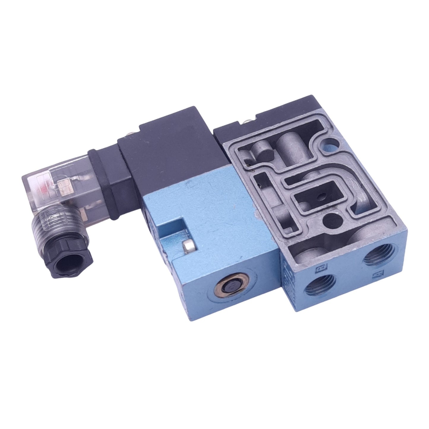 New MAC 45A-MAD-DFBJ-1KD Solenoid Valve, 4/2-Way, 120psi, 1/8in NPT, 24VDC Coil