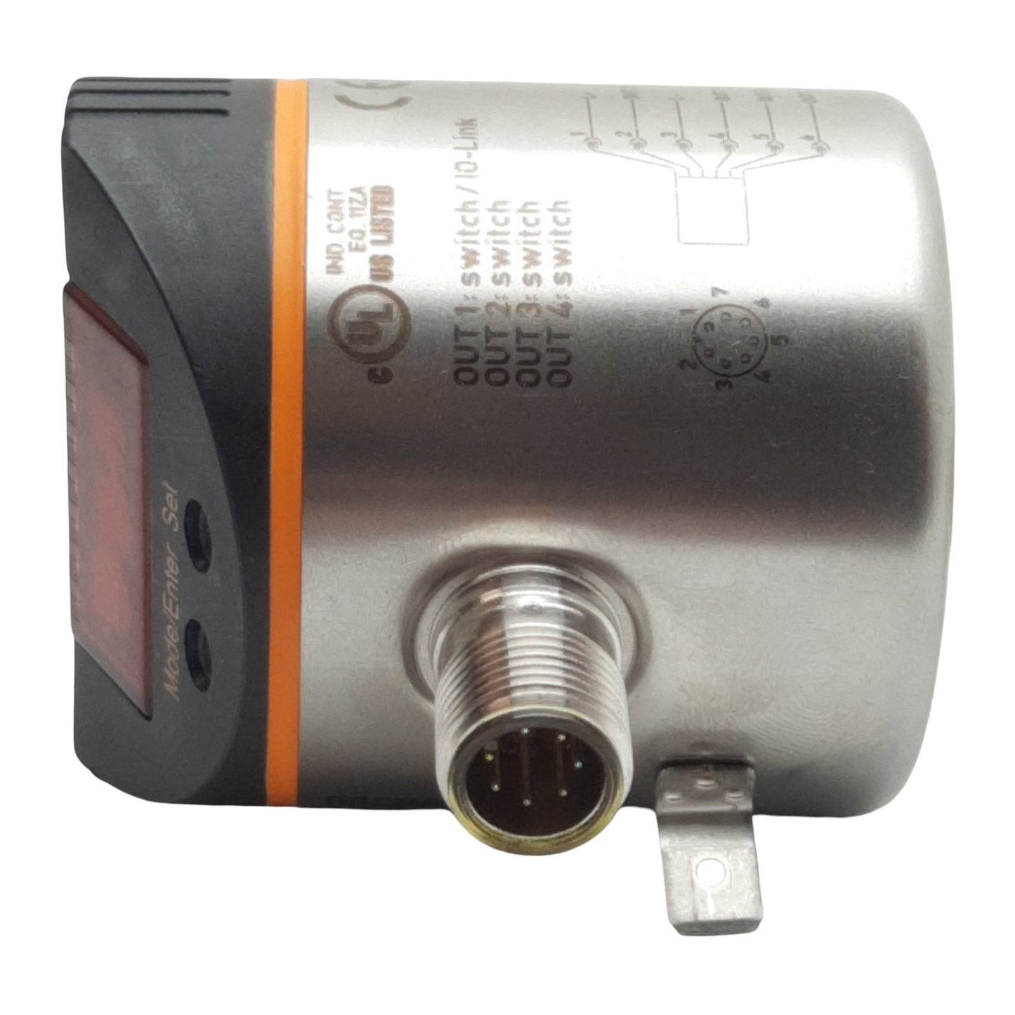 Used IFM LT8022 Electronic Level & Temperature Sensor, 18-30VDC, 200mA Out, -20-90°C