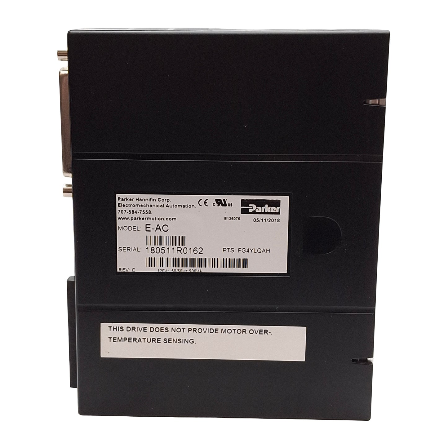 New Parker E-AC Microstepping Drive, 2-Phase, 50800PPR, 0.02-3.5A, ±5arcmin, 120VAC