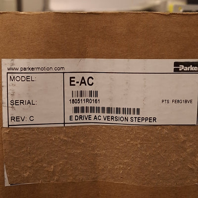 New Parker E-AC Microstepping Drive, 2-Phase, 50800PPR, 0.02-3.5A, ±5arcmin, 120VAC