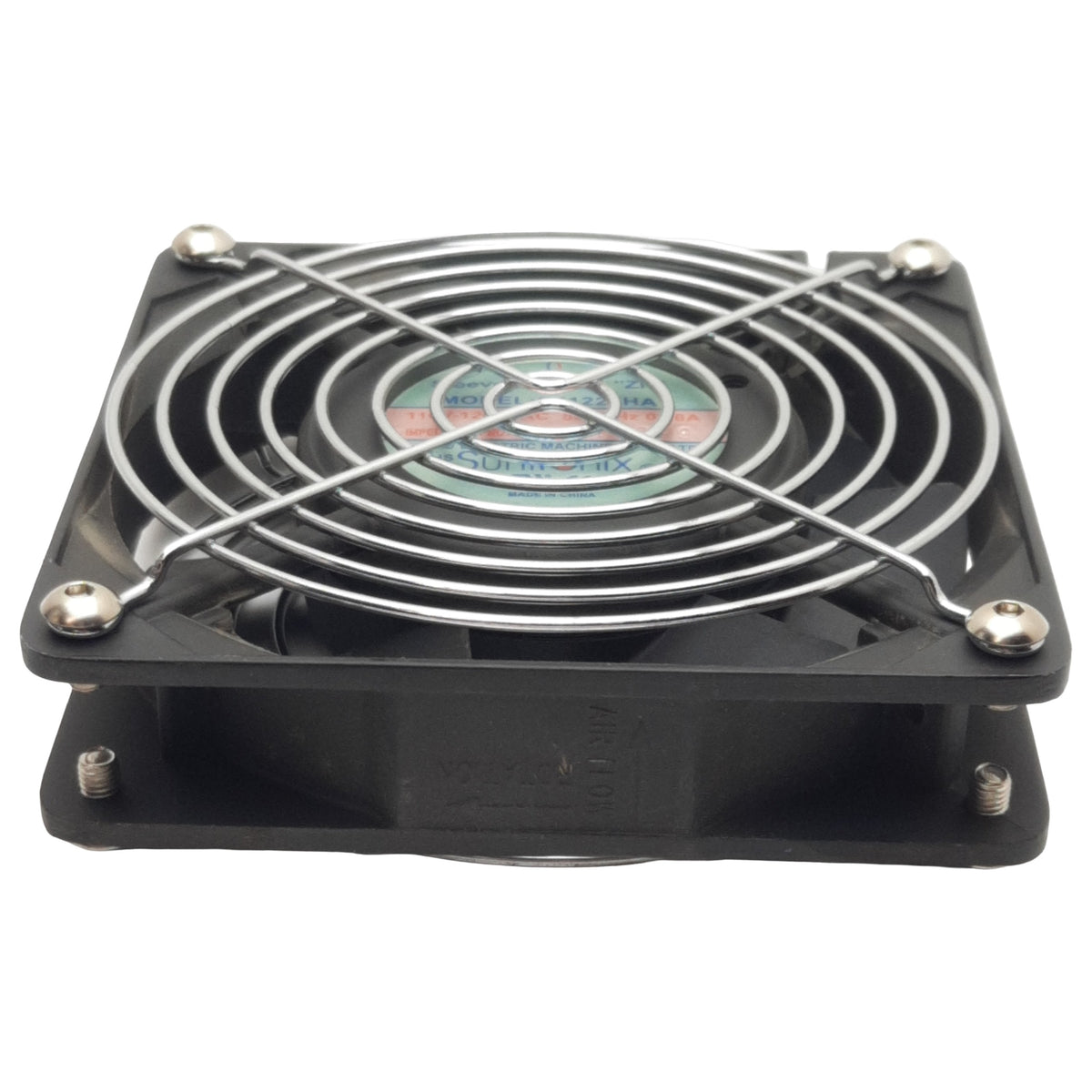 Used Lot of 2 Suntronix SJ1225HA1 Axial Fan, 110-120VAC 0.18A, 76cfm, 2700rpm, 14/16W