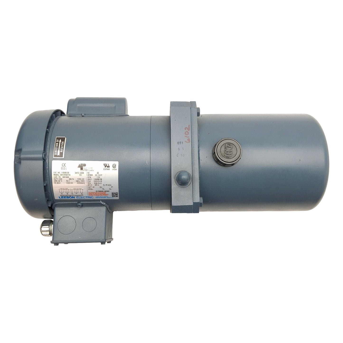 Used Delta Power 30810000 Hydraulic Pump, 1/2HP, 115/208-230VAC, 1725RPM, 1/4in NPT