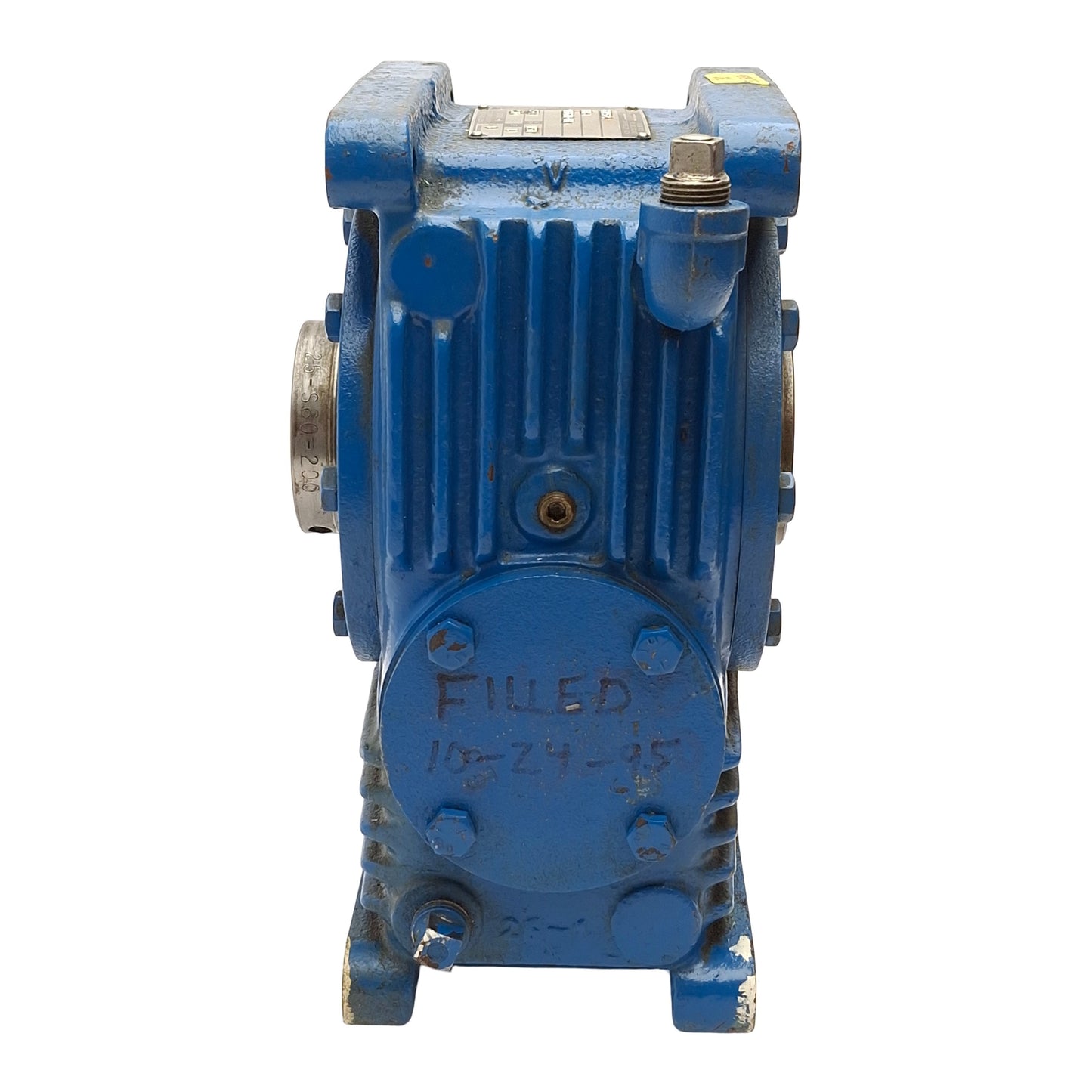 Used Cone Drive MSHU25-2 Textron Worm Gear Speed Reducer, 25:1, 1725RPM, ø2in Bore