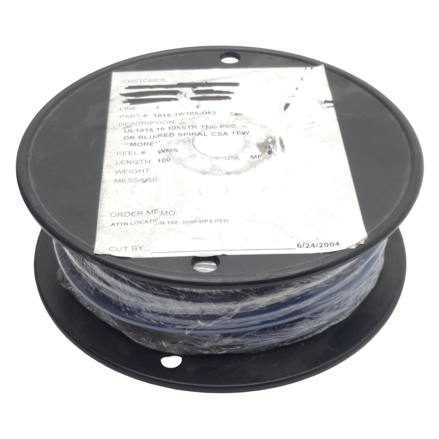 New Copperfield 1015-10/105-D62 Hookup Wire, 10 Gauge, 600V, 100ft, TNC