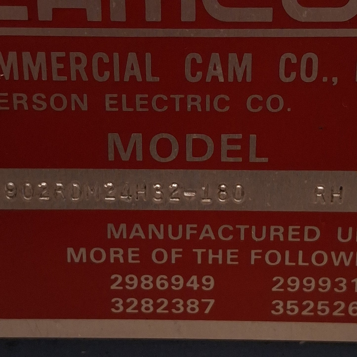 Used CAMCO 902RDM24H32-180 Rotary Indexer 24 Stops 180° Period ø29mm Shaft ø57mm Bore
