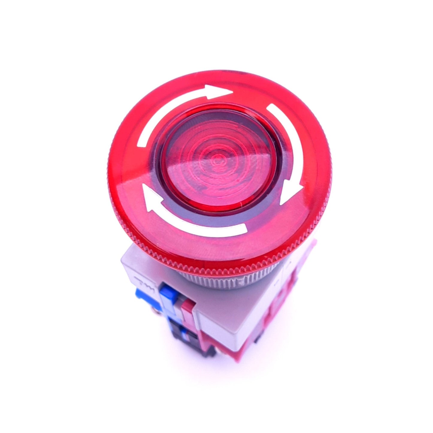 New IDEC AVW411-R Illuminated Emergency-Stop Switch, ø22mm, 1NO 1NC, 5-30VDC Lamp