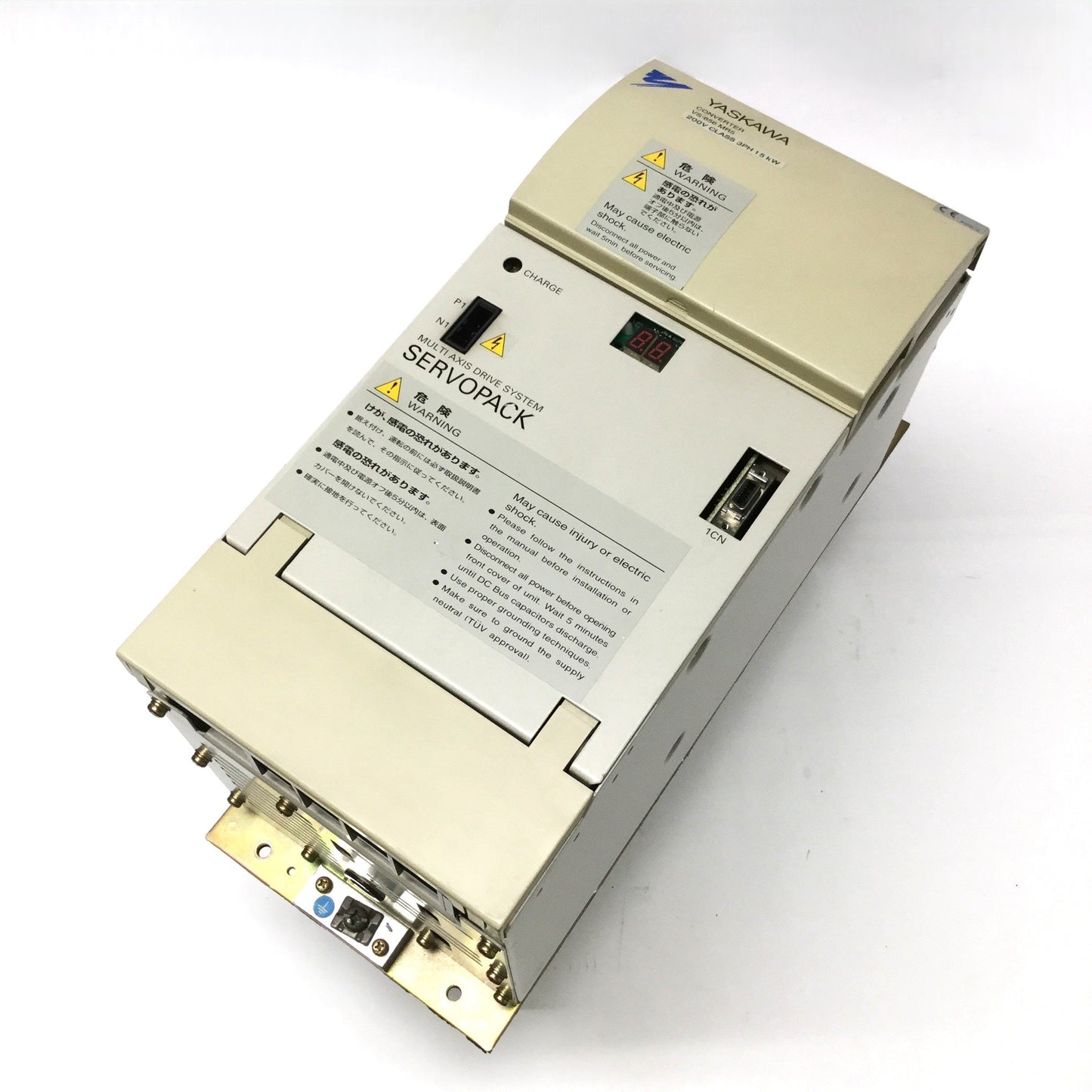 Used Yaskawa CIMR-MR5N2015 Varispeed Converter 200-230VAC In, 3PH 270-325VDC 15kW Out