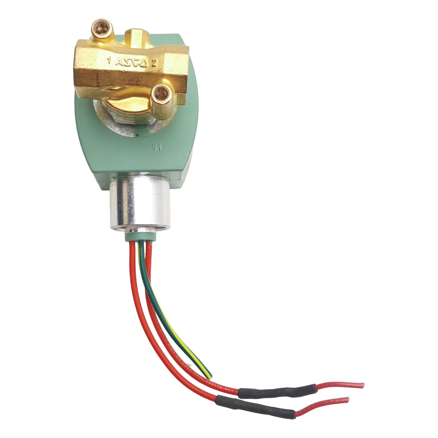 Used Asco 238610-058-D MP-C-080, Red-Hat Solenoid Valve 100psi 1/4in NPT, 120VAC Coil