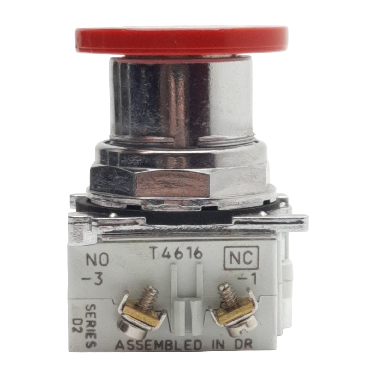 Used Eaton 10250T5B63-71X Emergency Stop Push Button, 1N.C., 10A 600VAC, 30mm