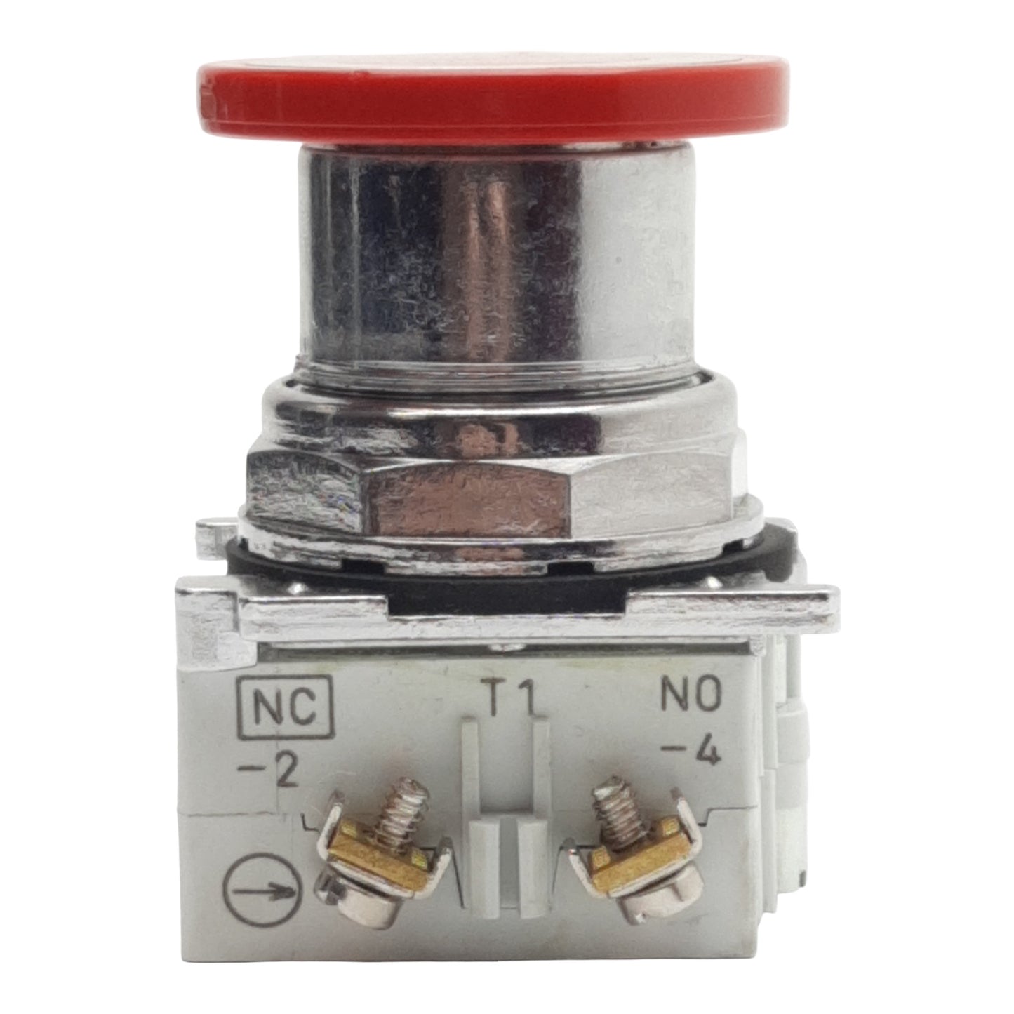 Used Eaton 10250T5B63-71X Emergency Stop Push Button, 1N.C., 10A 600VAC, 30mm