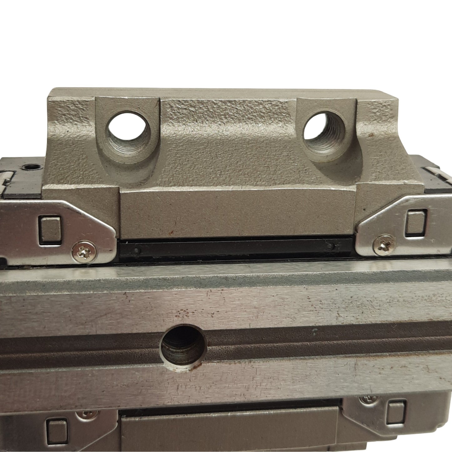 Used CPC ARC 25 FN Miniature Linear Guide Block (x2), w/ 749x15 mm Rail, 73x81.2x27