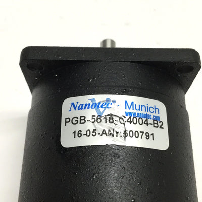 Used Nanotec PGB-5618-C4004-B2 Stepper Motor, 4A, 130Ncm, NEMA 23 w/24VDC Brake