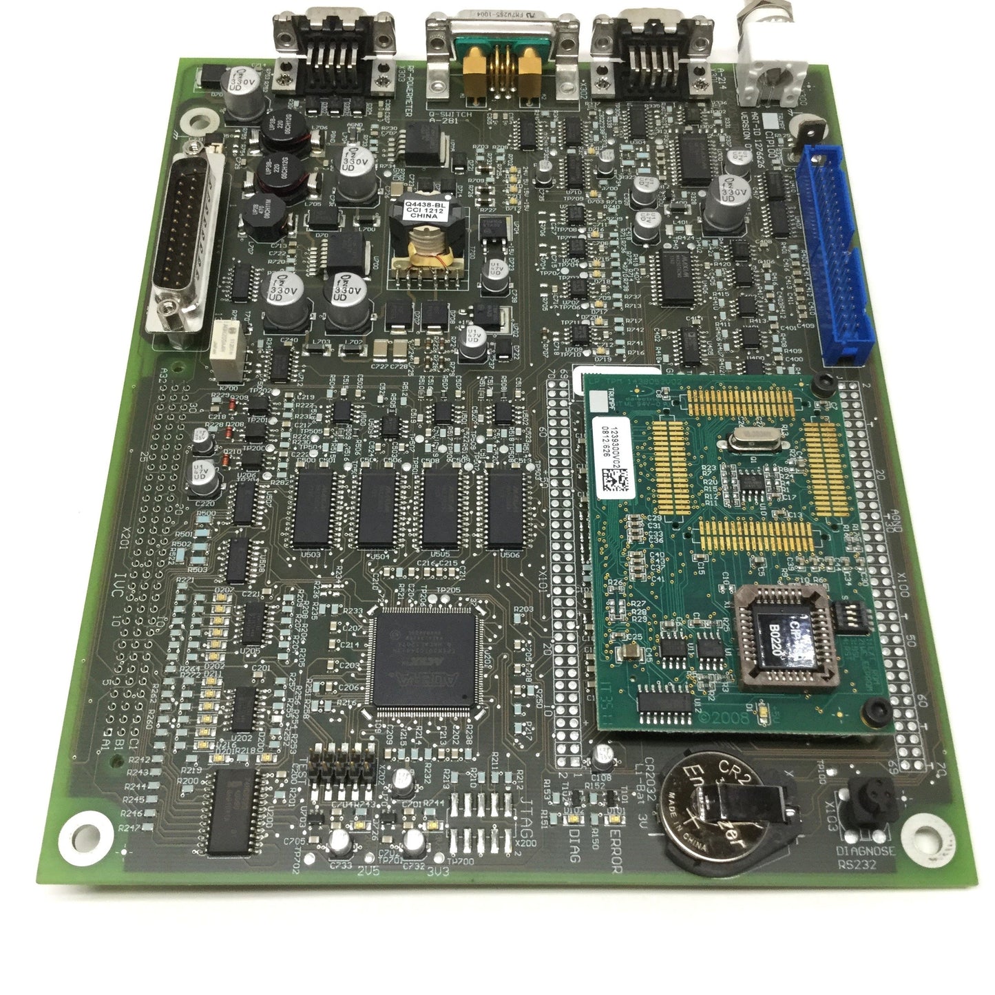Used TRUMPF 1276629 CIP100 Controller Interface Power Board w/TPM269 12k RAM Module