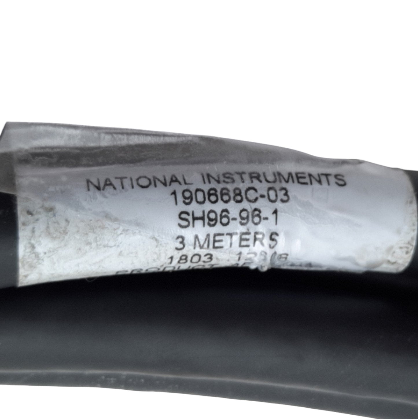 Used National Instruments SH96-96-1 Analog Cable, 96-Pin DIN Male to Female, 3 Meters