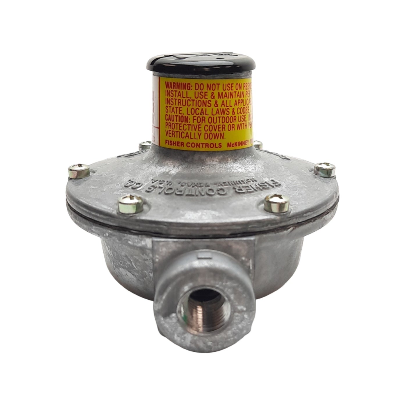 Used Fisher Controls Co Type 912 Regulator, Range 9 1/4"-13" W.C., 250 PSIG Max