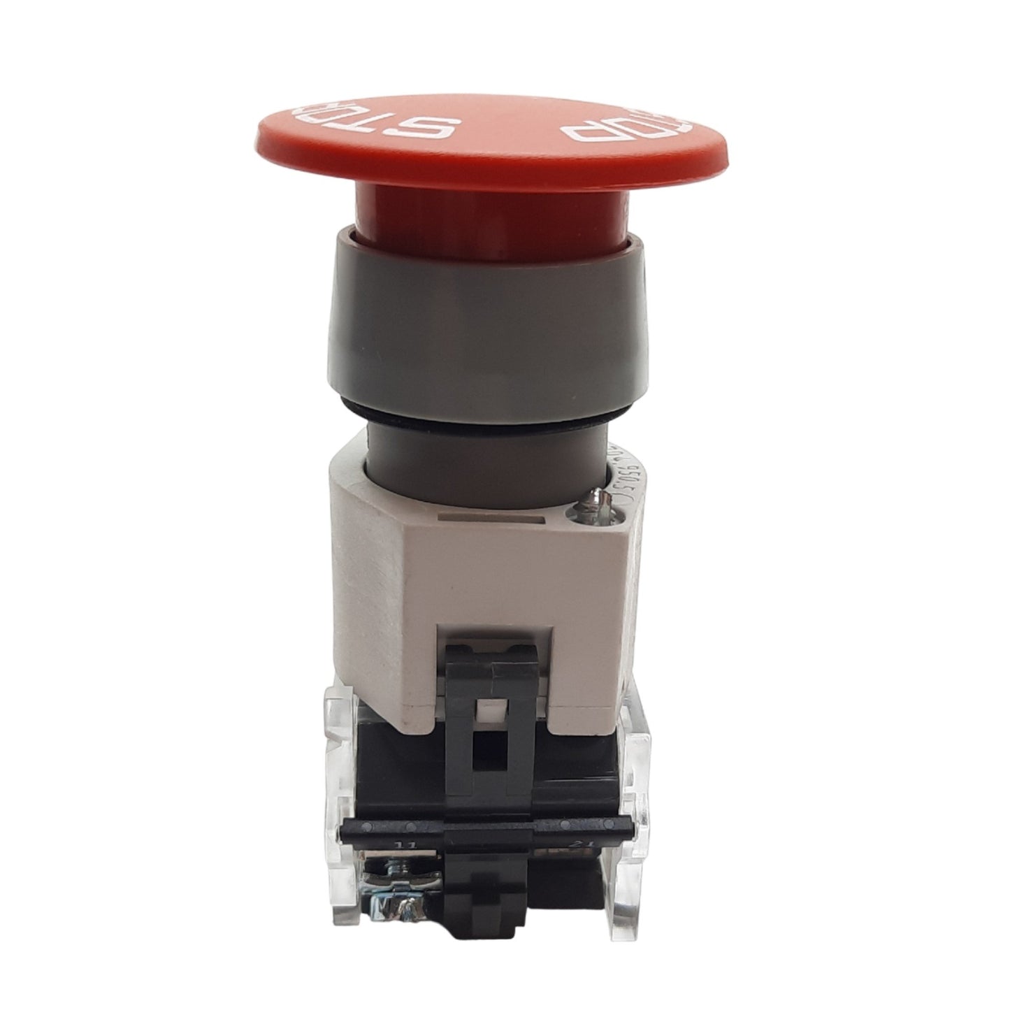 Used EAO 704.910.2 E Stop Button Twist Release, 500 VAC, 250 VDC, 10A, 1-NC