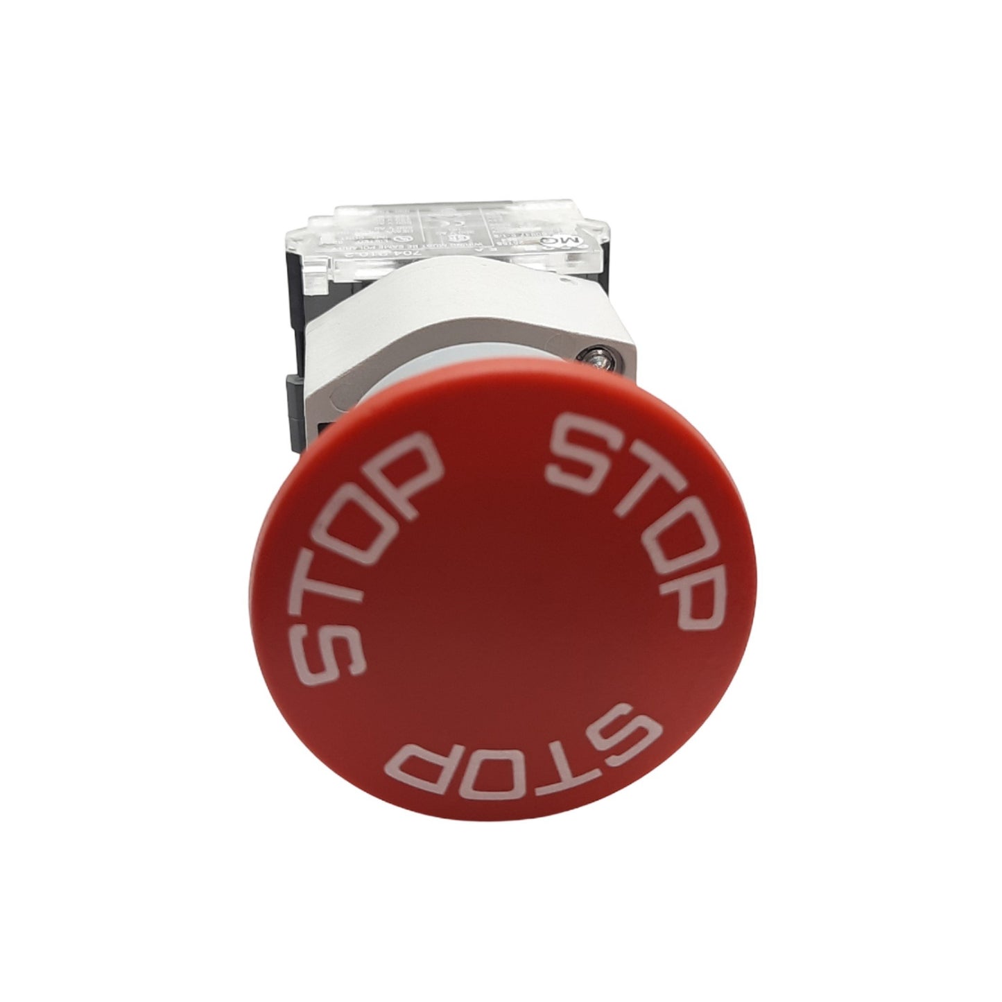 Used EAO 704.910.2 E Stop Button Twist Release, 500 VAC, 250 VDC, 10A, 1-NC