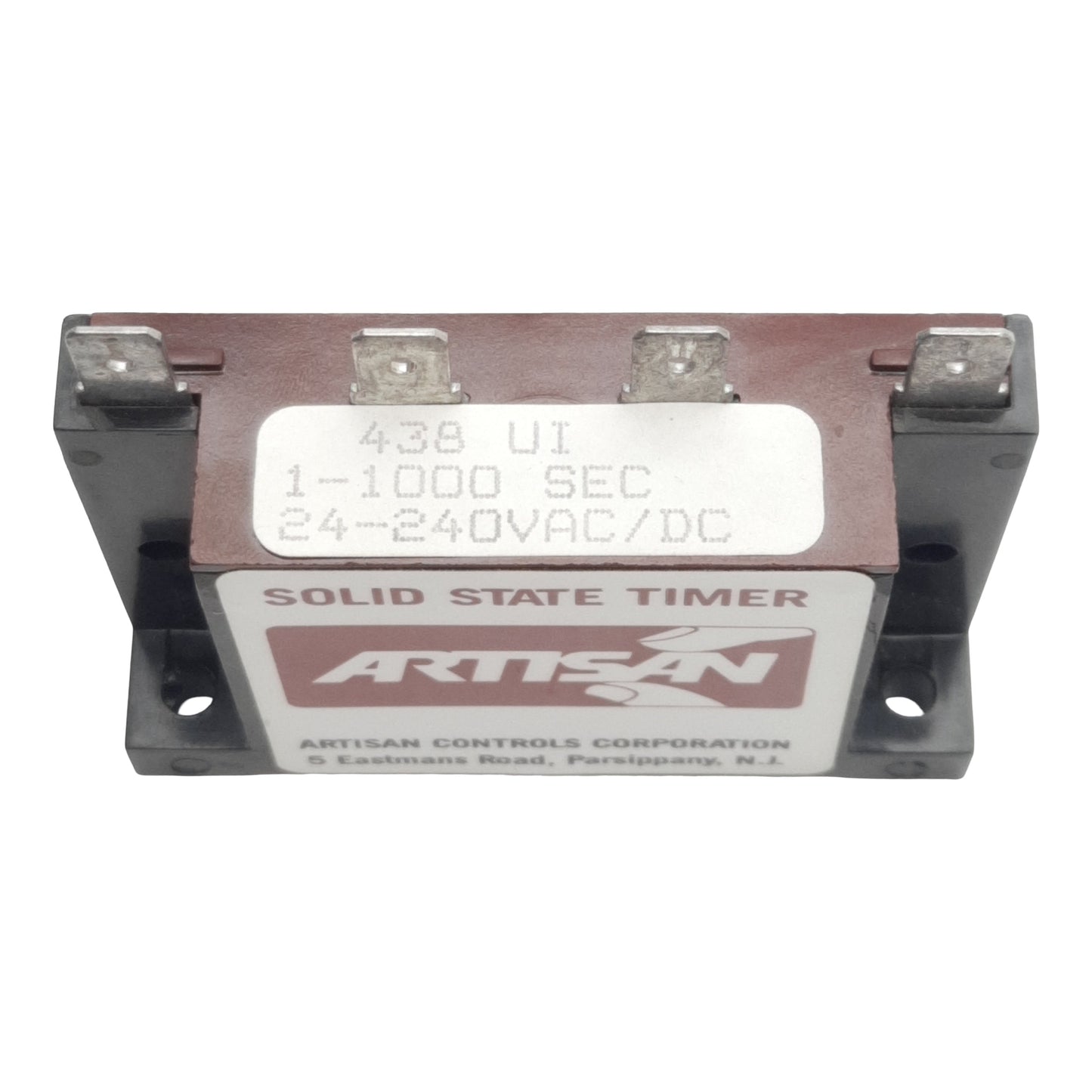 New Artisan 438UI Solid-State Timer, 1-1000sec Range, 24-240VAC/VDC, 4-Terminals