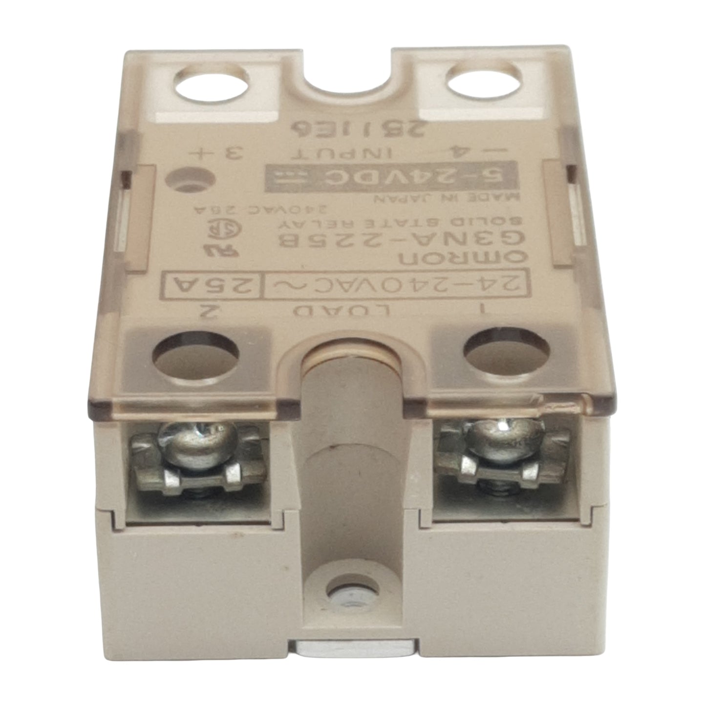 Used Omron G3NA-225B Solid-State Relay, SPST-NO, 5-24VDC In, 25A 24-240VAC Out