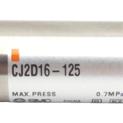 New SMC CJ2D16-125 Pneumatic Cylinder, ø16mm Bore, ø125mm Stroke, 0.7MPa Max