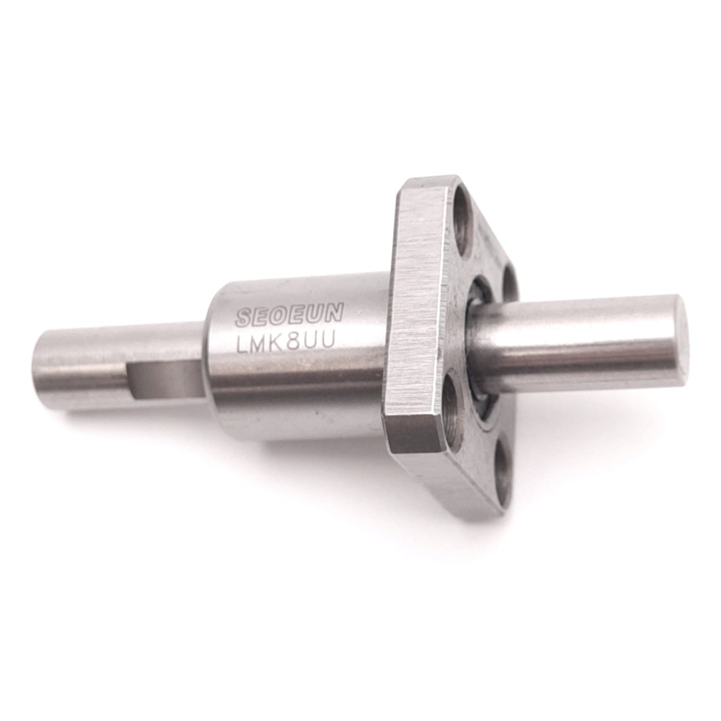 Used SEOEUN LMK8UU Flanged Linear Ball Bearing, 4-Row, ø8mm Bore, 60mm Rod, 402N Max