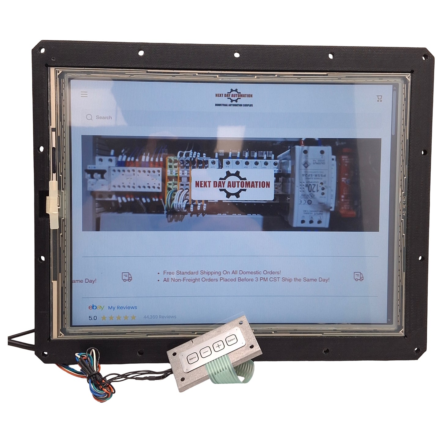 Used NEC LCD2010 Multisync Touchscreen Display, 15in 1024x768, 150cd/m², 24VDC